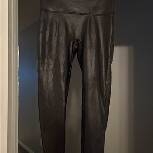 SPANX Black Leggings with Red Tag